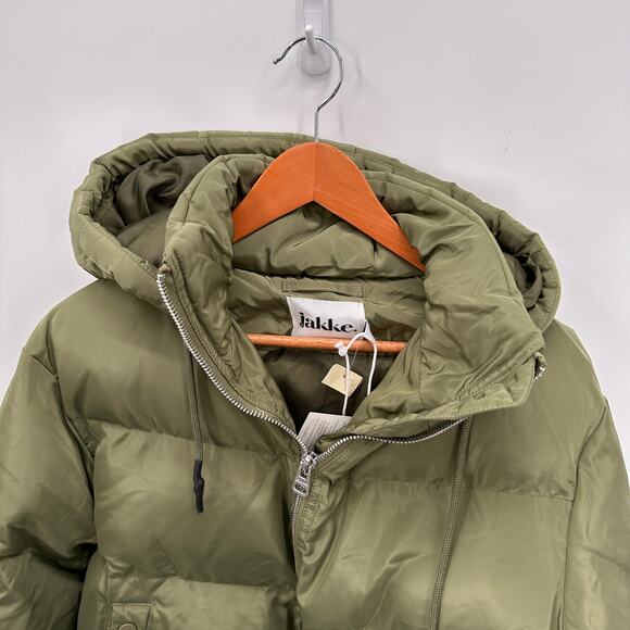 JAKKE NWT Evereve Poppy Recyled Puffer in Olive Green // S - Picture 10 of 16
